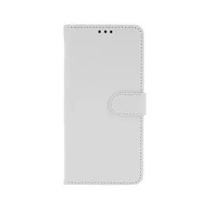 TopQ Huawei Y6p knížkový bílý s přezkou 50672