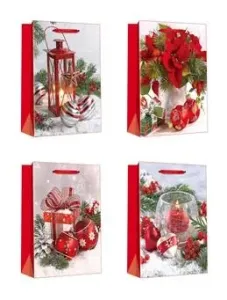 Papírová dárková taška TORO 32x26x12cm vánoční mix #1270421