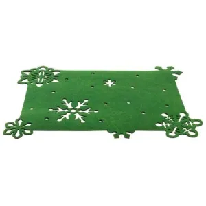 TORO Plstěné prostírání 45x35cm vánoční zelené