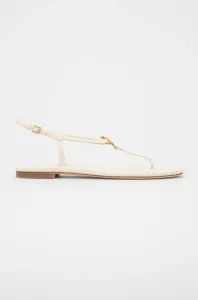 Kožené sandály Tory Burch Capri dámské, béžová barva #2009313