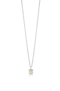 Tous Stříbrný náhrdelník s perleťovým medvídkem Icon Color 215434540 (řetízek, přívěsek)