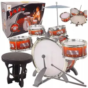 Bubny & Dětská bicí souprava 5 dílná se židlí