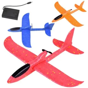 Polystyrenový letoun s motorovým pohonem - oranžová