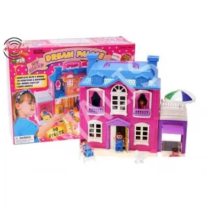 Domeček pro panenky s posuvnou garáží