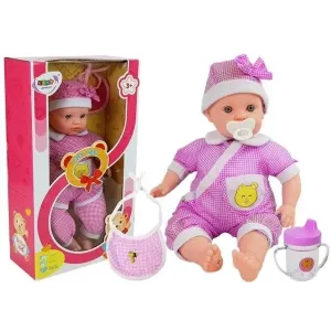 Interaktivní panenka miminko 45 cm - růžové