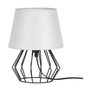 TP Living Stolní lampa MERANO 20 cm černá/světle šedá