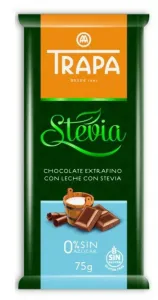 Natural Jihlava TRAPA Mléčná čokoláda se stévií 75g