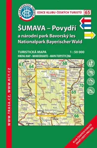 Trasa - KČT Laminovaná turistická mapa - Šumava - Povydří a NP, 10. vydání, 2022