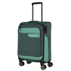 Travelite Kabinový cestovní kufr Viia 4w S Green 34 l