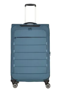 Travelite Látkový cestovní kufr Skaii 4w L Blue 91/98 l