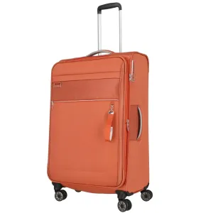 Travelite Textilní cestovní kufr Miigo 4w Copper/chutney L EXP 90/96 l