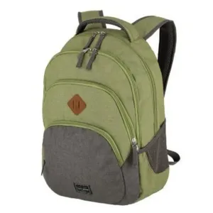Travelite Městský batoh Basics Backpack Melange Green/grey 22 l