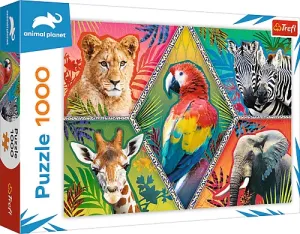 Trefl Puzzle Animal Planet: Exotická zvířata 1000 dílků