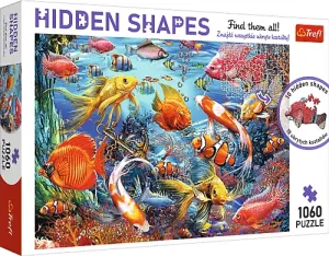Trefl Puzzle Hidden Shapes: Podmořský život 1060 dílků