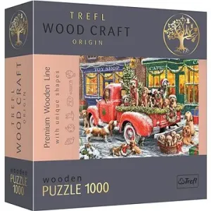 Trefl Wood Craft Origin puzzle Santovi malí pomocníci 1000 dílků