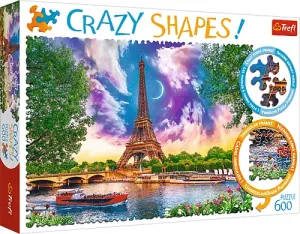 Trefl Crazy Shapes puzzle Obloha nad Paříží 600 dílků