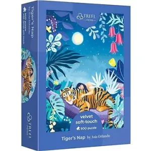 TREFL - Velvet Soft-Touch puzzle 500 UFT - Asia Orlando: Spící tygr