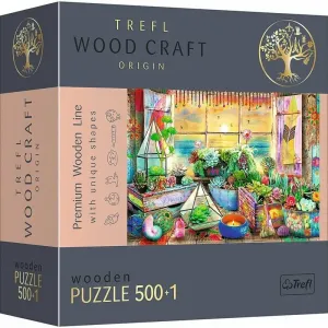 Trefl Wood Craft Origin puzzle Plážový domek 501 dílků