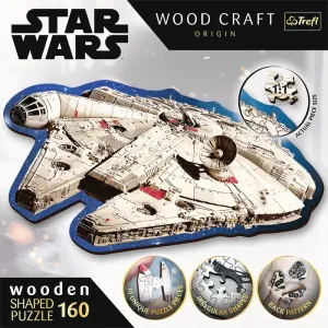 Trefl Wood Craft Origin puzzle Star Wars: Millennium Falcon 160 dílků