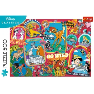 TREFL -  Puzzle 500 - Disney: V průběhu let / Disney