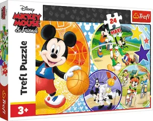 Trefl Puzzle Mickey Mouse sportuje MAXI 24 dílků
