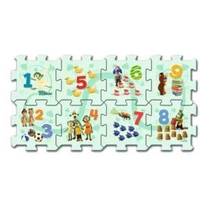 61005 TREFL Pěnové puzzle na zem - Počítání s Treflíky 8ks