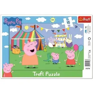 Trefl Puzzle deskové V zábavním parku Prasátko Peppa 15dílků