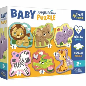 TREFL - Dětské progresivní puzzle - Safari