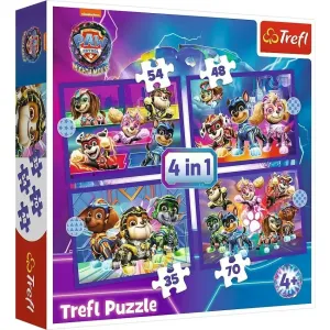 TREFL - Puzzle 4v1 - Hrdinové zachraňují / Viacom PAW PATROL: THE MIGHTY MOVIE 2023