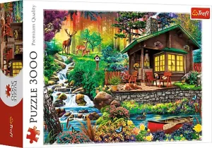 Trefl Puzzle Chata v lesích 3000 dílků