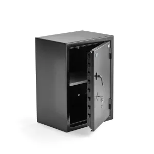 Bezpečnostní skříň CONTAIN, zámek na klíč, 750x550x400 mm, černá