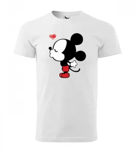 Valentýnské tričko v bílé barvě pro muže #5737176