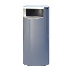 Odpadkový koš LENNOX, Ø 400x860 mm, 100 l, šedý