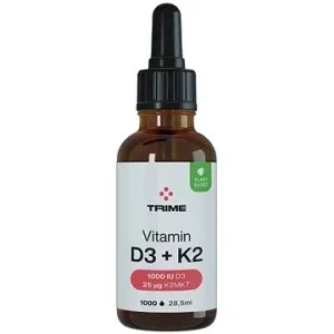 Trime Vitamín D3 & K2, 1000 IU D3 / 25 µg K2-MK7 1100 kapek