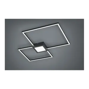 Designové stropní svítidlo šedé včetně LED třístupňového stmívatelného - Cindy