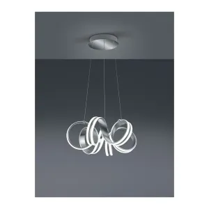 Designová závěsná lampa ocelová 3stupňová stmívatelná včetně LED - Filum