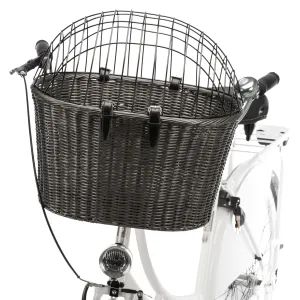 Trixie Front košík na kolo z polyratanu - D 44 x Š 34 x V 41 cm