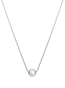 Troli Elegantní ocelový náhrdelník s kuličkou