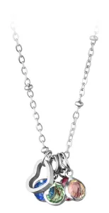 Troli Ocelový náhrdelník s vyměnitelnými přívěsky (řetízek, 5x přívěsek) #1861723
