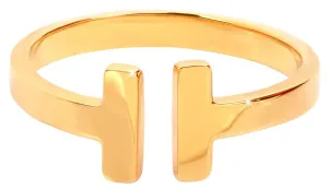 Troli Otevřený pozlacený prsten z oceli 57 mm
