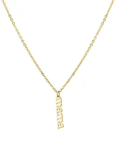 Troli Pozlacený náhrdelník s přívěskem Mama VEDN0451SG