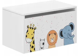 Dětský úložný box se zvířátky 40x40x69 cm #2132416