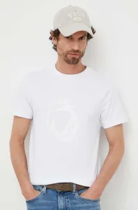 Tričko Trussardi bílá barva, s potiskem