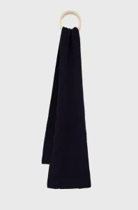 Šátek z vlněné směsi Trussardi tmavomodrá barva, hladký #3438304