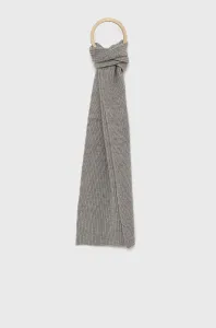 Šátek z vlněné směsi Trussardi šedá barva, hladký