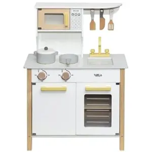 TRYCO - Dřevěná kuchyňka White/Gold
