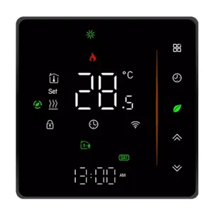 TUYA 16A načítací termostat černý TR066C Wifi