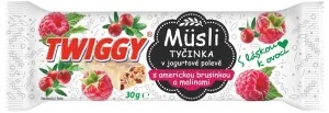Twiggy MüsIi ovocná s klikovou a malinami v jogurtové polevě 30 g #1162281