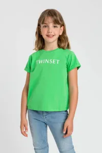 Tričko s krátkým rukávem basic zelené Twinset Girl velikost: 10