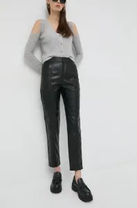 Kalhoty Twinset dámské, černá barva, jednoduché, high waist #3880476